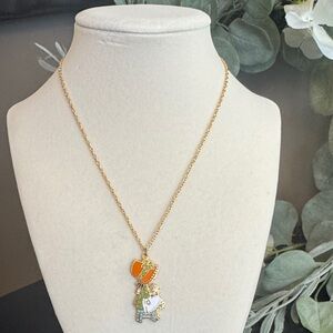 Vintage 1977 Holly Hobbie Enamel Charm Necklace © Roth G.C. Inc. w/ Box